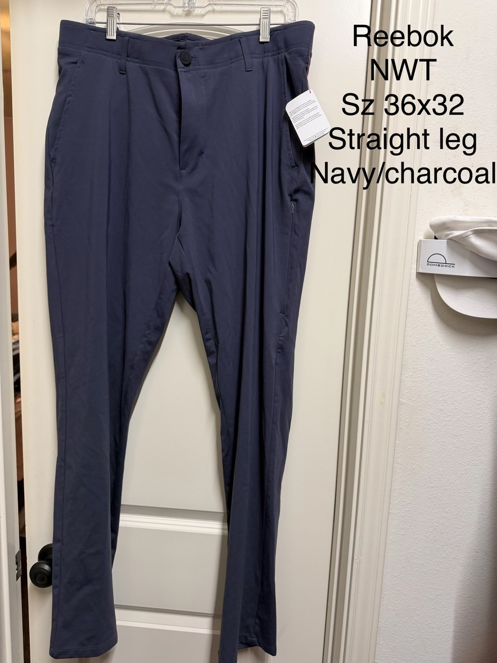 Reebok Straight-Leg Chinos in Navy and Charcoal